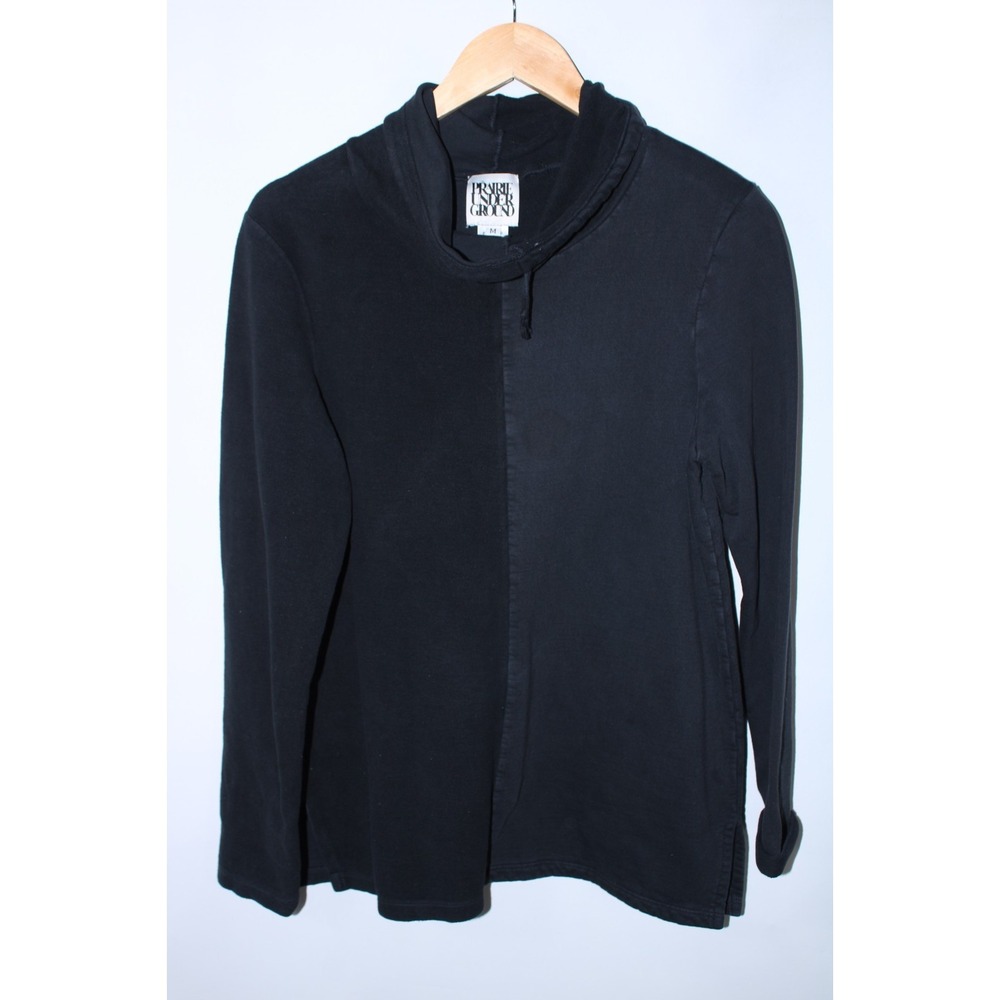 Prairie Underground Women's Medium Black Cowl Neck Sweatshirt